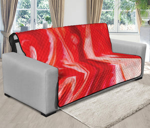 Red Acid Melt Print Futon Protector