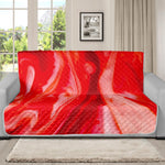 Red Acid Melt Print Futon Protector