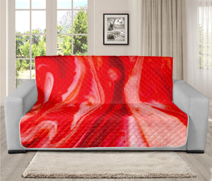 Red Acid Melt Print Futon Protector