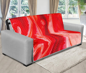 Red Acid Melt Print Futon Protector