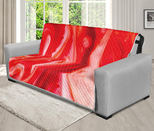 Red Acid Melt Print Futon Protector