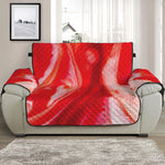 Red Acid Melt Print Half Sofa Protector