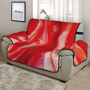 Red Acid Melt Print Half Sofa Protector