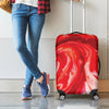 Red Acid Melt Print Luggage Cover