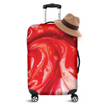 Red Acid Melt Print Luggage Cover