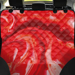 Red Acid Melt Print Pet Car Back Seat Cover