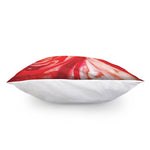 Red Acid Melt Print Pillow Cover