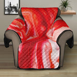 Red Acid Melt Print Recliner Protector