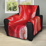 Red Acid Melt Print Recliner Protector