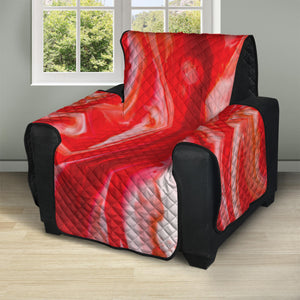 Red Acid Melt Print Recliner Protector