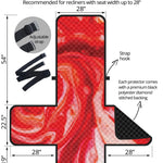 Red Acid Melt Print Recliner Protector