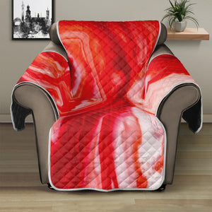 Red Acid Melt Print Recliner Protector