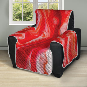 Red Acid Melt Print Recliner Protector