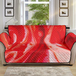 Red Acid Melt Print Sofa Protector