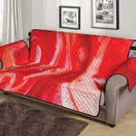 Red Acid Melt Print Sofa Protector