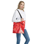 Red Acid Melt Print Tote Bag