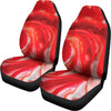 Red Acid Melt Print Universal Fit Car Seat Covers