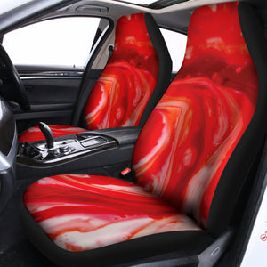 Red Acid Melt Print Universal Fit Car Seat Covers