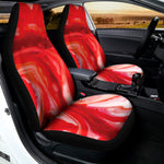 Red Acid Melt Print Universal Fit Car Seat Covers