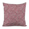 Red African Adinkra Tribe Symbols Pillow Cover