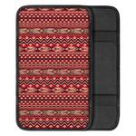 Red African Tribal Pattern Print Car Center Console Cover