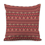 Red African Tribal Pattern Print Pillow Cover