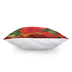 Red Alstroemeria Print Pillow Cover