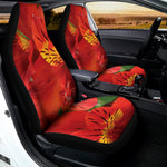 Red Alstroemeria Print Universal Fit Car Seat Covers