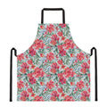 Red Amaryllis Pattern Print Apron