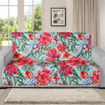 Red Amaryllis Pattern Print Futon Protector