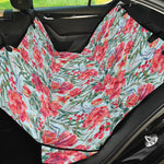 Red Amaryllis Pattern Print Pet Car Back Seat Cover