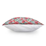 Red Amaryllis Pattern Print Pillow Cover
