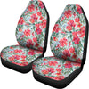 Red Amaryllis Pattern Print Universal Fit Car Seat Covers