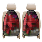Red Amaryllis Print Car Seat Organizers