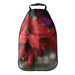 Red Amaryllis Print Car Seat Organizers