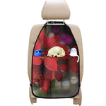 Red Amaryllis Print Car Seat Organizers