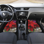 Red Amaryllis Print Front Car Floor Mats