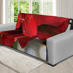 Red Amaryllis Print Futon Protector