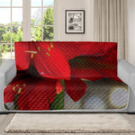 Red Amaryllis Print Futon Protector