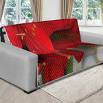 Red Amaryllis Print Futon Protector