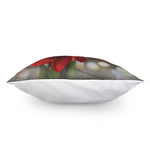 Red Amaryllis Print Pillow Cover