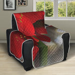 Red Amaryllis Print Recliner Protector