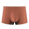 Red And Beige Japanese Pattern Print Men's Boxer Briefs