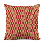 Red And Beige Japanese Pattern Print Pillow Cover