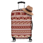Red And Beige Southwestern Pattern Print Luggage Cover