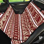 Red And Beige Southwestern Pattern Print Pet Car Back Seat Cover