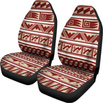 Red And Beige Southwestern Pattern Print Universal Fit Car Seat Covers