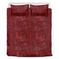 Red And Black African Ethnic Print Duvet Cover Bedding Set