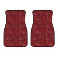 Red And Black African Ethnic Print Front Car Floor Mats