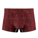 Red And Black African Ethnic Print Men's Boxer Briefs